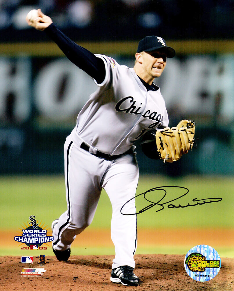 Cliff Politte Signed Chicago White Sox 2005 World Series Pitching Action 8x10 Photo - POL08P101 - Cliff Politte Signed Chicago White Sox 2005 World Series Pitching Action 8x10 Photo product image