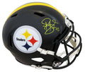 Troy Polamalu Signed Pittsburgh Steelers Riddell Full Size Speed Replica Helmet - POLREP300 - Troy Polamalu Signed Pittsburgh Steelers Riddell Full Size Speed Replica Helmet product image