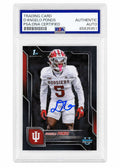 D'Angelo Ponds Signed Indiana Hoosiers 2025 Bowman University Chrome Refractor Football Card #104 - (PSA Encapsulated) - PONCAR300 - D'Angelo Ponds Signed Indiana Hoosiers 2025 Bowman University Chrome Refractor Football Card #104 - (PSA Encapsulated) product image
