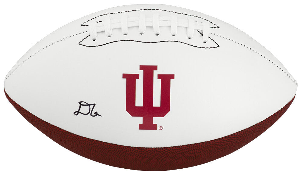 D'Angelo Ponds Signed Indiana Hoosiers Logo Brands White Logo Football - PONFTB300 - D'Angelo Ponds Signed Indiana Hoosiers Logo Brands White Logo Football product image