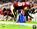 Clinton Portis Signed Washington Redskins Action 8x10 Photo - POR08P300 - Clinton Portis Signed Washington Redskins Action 8x10 Photo product image