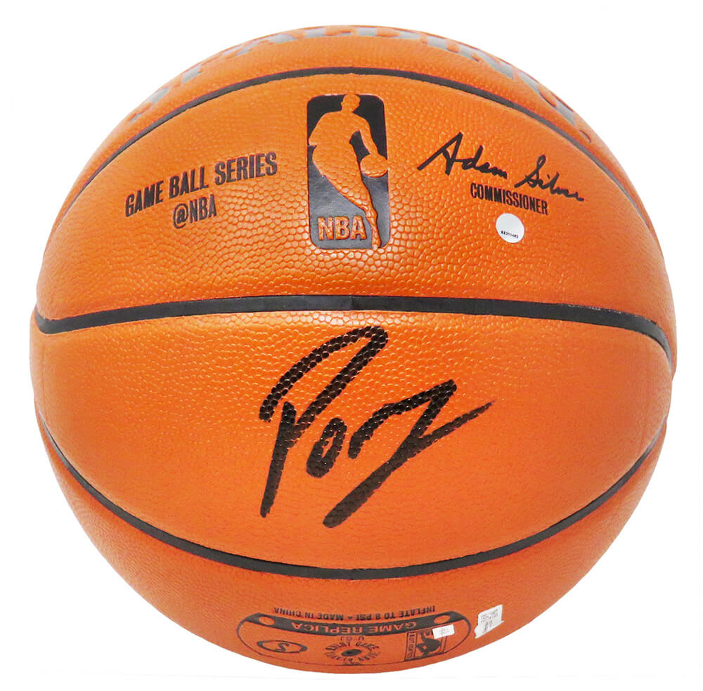 Kristaps Porzingis Signed Spalding Game Series Replica NBA Basketball (Fanatics) - PORBSK210 - Kristaps Porzingis Signed Spalding Game Series Replica NBA Basketball (Fanatics) product image