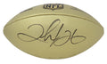 Clinton Portis Signed Wilson Duke Gold Metallic NFL Full Size Replica Football - PORFTB302 - Clinton Portis Signed Wilson Duke Gold Metallic NFL Full Size Replica Football product image