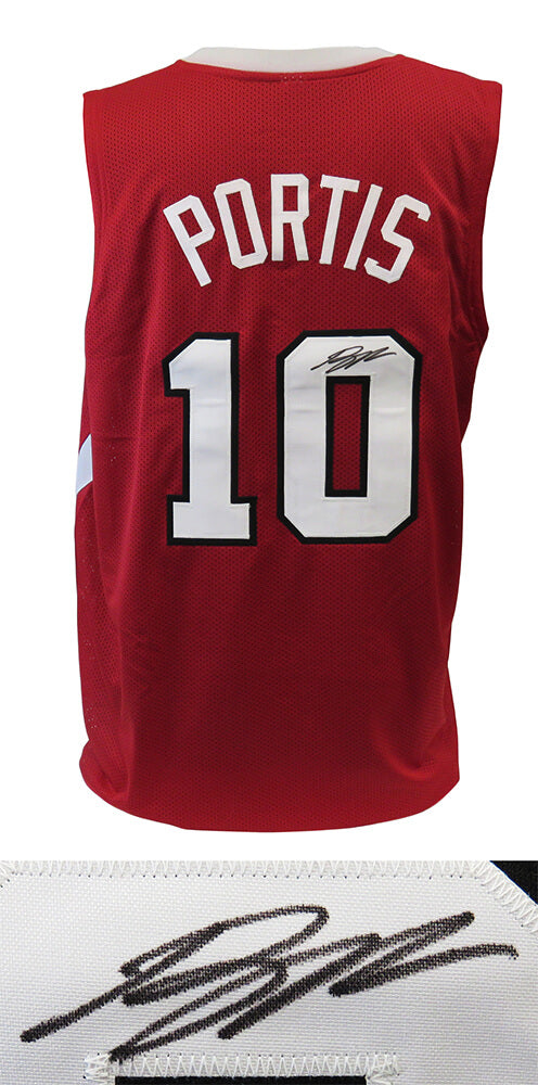 Bobby Portis Signed Red Custom College Jersey - PORJRY208 - Bobby Portis Signed Red Custom College Jersey product image