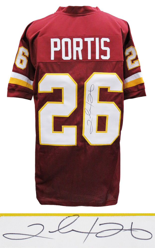 Clinton Portis Signed Red Custom Football Jersey - PORJRY300 - Clinton Portis Signed Red Custom Football Jersey product image