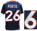 Clinton Portis Signed Navy Custom Football Jersey - PORJRY301 - Clinton Portis Signed Navy Custom Football Jersey product image