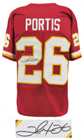 Clinton Portis Signed Red Throwback Custom Football Jersey - PORJRY304 - Clinton Portis Signed Red Throwback Custom Football Jersey product image