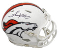 Clinton Portis Signed Denver Broncos Flat White Matte Riddell Speed Mini Helmet - PORMIN303 - Clinton Portis Signed Denver Broncos Flat White Matte Riddell Speed Mini Helmet product image