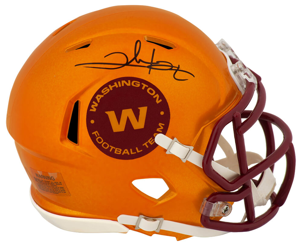 Clinton Portis Signed Washington Football Team FLASH Riddell Speed Mini Helmet - PORMIN314 - Clinton Portis Signed Washington Football Team FLASH Riddell Speed Mini Helmet product image