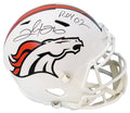 Clinton Portis Signed Denver Broncos Flat White Matte Riddell Full Size Speed Replica Helmet w/02 ROY - PORREP307 - Clinton Portis Signed Denver Broncos Flat White Matte Riddell Full Size Speed Replica Helmet w/02 ROY product image