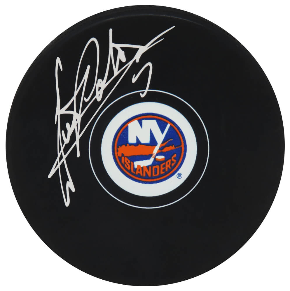 Denis Potvin Signed New York Islanders Logo Hockey Puck - POTPUC402 - Denis Potvin Signed New York Islanders Logo Hockey Puck product image
