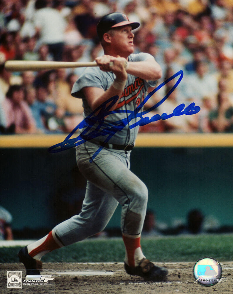 Boog Powell Signed Baltimore Orioles Grey Jersey Batting 8x10 Photo - POW08P103TW - Boog Powell Signed Baltimore Orioles Grey Jersey Batting 8x10 Photo product image