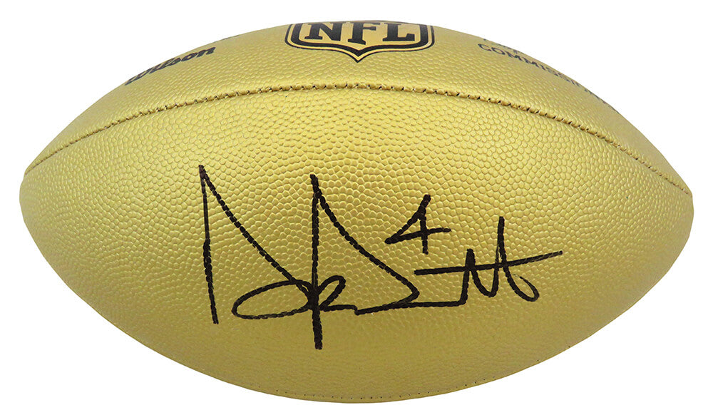 Dak Prescott Signed Wilson Duke Gold Metallic NFL Full Size Replica Football - PREFTB302 - Dak Prescott Signed Wilson Duke Gold Metallic NFL Full Size Replica Football product image