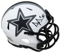 Dak Prescott Signed Dallas Cowboys Lunar Eclipse White Matte Riddell Speed Mini Helmet - PREMIN302 - Dak Prescott Signed Dallas Cowboys Lunar Eclipse White Matte Riddell Speed Mini Helmet product image