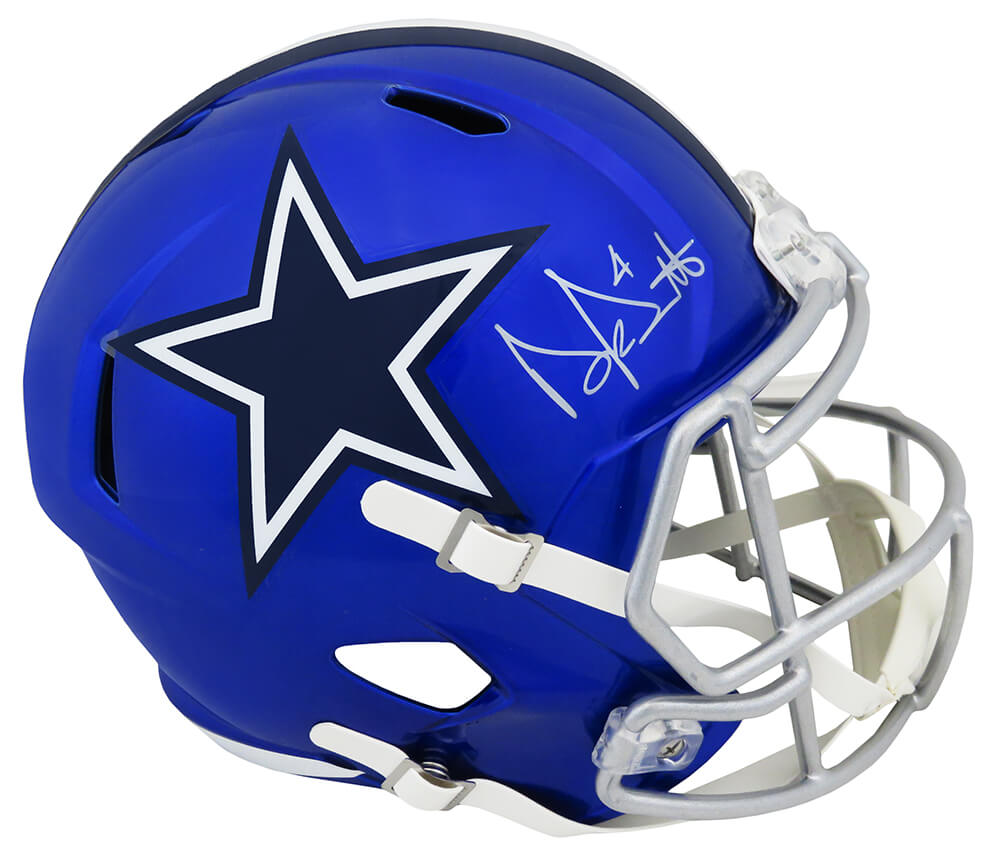 Dak Prescott Signed Dallas Cowboys FLASH Riddell Full Size Speed Replica Helmet - PREREP303 - Dak Prescott Signed Dallas Cowboys FLASH Riddell Full Size Speed Replica Helmet product image
