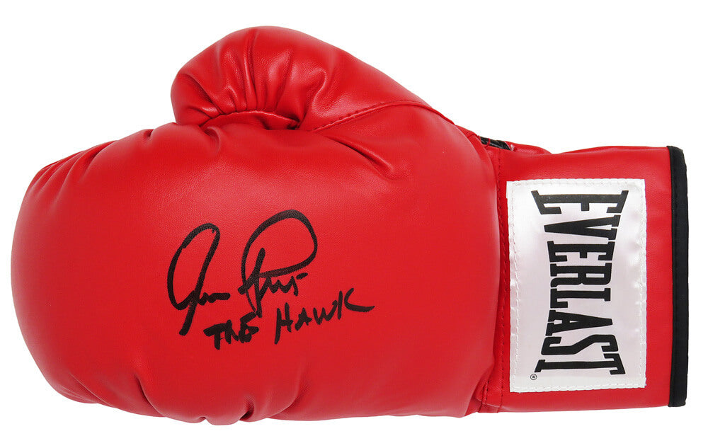 Aaron Pryor Signed Everlast Red Full Size Boxing Glove w/The Hawk - (JSA) - PRYGLV500 - Aaron Pryor Signed Everlast Red Full Size Boxing Glove w/The Hawk - (JSA) product image