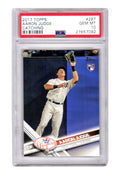 Aaron Judge (New York Yankees) 2017 Topps Baseball #287 Catching RC Rookie Card - PSA 10 GEM MINT - PS1AJ17T1 - Aaron Judge (New York Yankees) 2017 Topps Baseball #287 Catching RC Rookie Card - PSA 10 GEM MINT product image