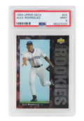 Alex Rodriguez (Seattle Mariners) 1994 Upper Deck Baseball #24 RC Rookie Card - PSA 9 MINT (New Label) - PS1AR94U2 - Alex Rodriguez (Seattle Mariners) 1994 Upper Deck Baseball #24 RC Rookie Card - PSA 9 MINT (New Label) product image