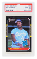 Bo Jackson (Kansas City Royals) 1987 Donruss Baseball #35 RC Rated Rookie Card - PSA 10 GEM MINT - PS1BJ87D1 - Bo Jackson (Kansas City Royals) 1987 Donruss Baseball #35 RC Rated Rookie Card - PSA 10 GEM MINT product image