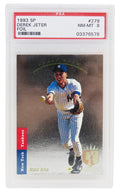 Derek Jeter (New York Yankees) 1993 SP Foil Baseball RC Rookie Card #279 (PSA 8 NM-MT) (M) - PS1DJ93FM - Derek Jeter (New York Yankees) 1993 SP Foil Baseball RC Rookie Card #279 (PSA 8 NM-MT) (M) product image