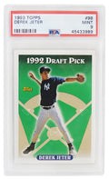 Derek Jeter (New York Yankees) 1993 Topps Baseball #98 RC Rookie Card - PSA 9 MINT (New Label) - PS1DJ93T2 - Derek Jeter (New York Yankees) 1993 Topps Baseball #98 RC Rookie Card - PSA 9 MINT (New Label) product image