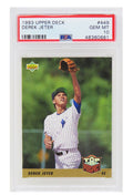 Derek Jeter (New York Yankees) 1993 Upper Deck Baseball RC Rookie Card #449 - PSA 10 GEM MINT - PS1DJ93U1 - Derek Jeter (New York Yankees) 1993 Upper Deck Baseball RC Rookie Card #449 - PSA 10 GEM MINT product image