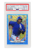 Eloy Jimenez (Chicago Cubs) 2014 Bowman DP Chrome Refractor Baseball #CTP33 RC Rookie Card - PSA 10 GEM MINT - PS1EJ14B1 - Eloy Jimenez (Chicago Cubs) 2014 Bowman DP Chrome Refractor Baseball #CTP33 RC Rookie Card - PSA 10 GEM MINT product image
