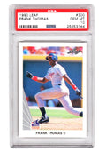 Frank Thomas (Chicago White Sox) 1990 Leaf Baseball #300 RC Rookie Card - PSA 10 GEM MINT (Silver Label) - PS1FT90L3 - Frank Thomas (Chicago White Sox) 1990 Leaf Baseball #300 RC Rookie Card - PSA 10 GEM MINT (Silver Label) product image