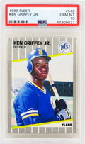 Ken Griffey Jr (Seattle Mariners) 1989 Fleer Baseball #548 RC Rookie Card - PSA 10 GEM MINT - PS1KG89F1 - Ken Griffey Jr (Seattle Mariners) 1989 Fleer Baseball #548 RC Rookie Card - PSA 10 GEM MINT product image
