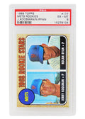 Nolan Ryan / Jerry Koosman (New York Mets) 1968 Topps Baseball #177 RC Rookie Card - PSA 6 (B) - PS1NR68TB - Nolan Ryan / Jerry Koosman (New York Mets) 1968 Topps Baseball #177 RC Rookie Card - PSA 6 (B) product image