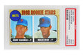 Nolan Ryan / Jerry Koosman (New York Mets) 1968 Topps Baseball #177 RC Rookie Card - PSA 9 OC (F) - PS1NR68TF - Nolan Ryan / Jerry Koosman (New York Mets) 1968 Topps Baseball #177 RC Rookie Card - PSA 9 OC (F) product image
