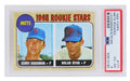 Nolan Ryan / Jerry Koosman (New York Mets) 1968 Topps Baseball #177 RC Rookie Card - PSA 4 (G) - PS1NR68TG - Nolan Ryan / Jerry Koosman (New York Mets) 1968 Topps Baseball #177 RC Rookie Card - PSA 4 (G) product image