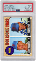 Nolan Ryan / Jerry Koosman (New York Mets) 1968 Topps Baseball #177 RC Rookie Card - (PSA 6 / Auto Grade 10) - PS1NR68TH - Nolan Ryan / Jerry Koosman (New York Mets) 1968 Topps Baseball #177 RC Rookie Card - (PSA 6 / Auto Grade 10) product image