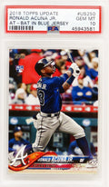 Ronald Acuna (Atlanta Braves) 2018 Topps Update Baseball #US250 RC Rookie Card - PSA 10 GEM MINT - PS1RA18T1 - Ronald Acuna (Atlanta Braves) 2018 Topps Update Baseball #US250 RC Rookie Card - PSA 10 GEM MINT product image
