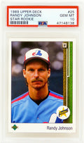 Randy Johnson (Montreal Expos) 1989 Upper Deck Baseball #25 RC Rookie Card - PSA 10 GEM MINT - PS1RJ89U1 - Randy Johnson (Montreal Expos) 1989 Upper Deck Baseball #25 RC Rookie Card - PSA 10 GEM MINT product image