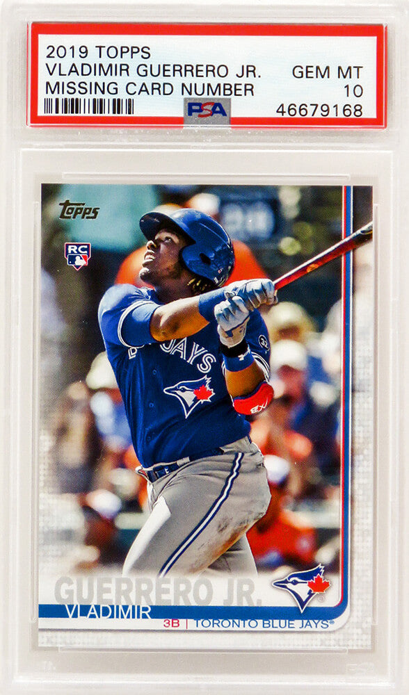 Vladimir Guerrero Jr (Toronto Blue Jays) 2019 Topps Baseball #NNO RC Rookie Card - PSA 10 GEM MINT - PS1VG19T1 - Vladimir Guerrero Jr (Toronto Blue Jays) 2019 Topps Baseball #NNO RC Rookie Card - PSA 10 GEM MINT product image