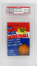 1986 Fleer Basketball Wax Pack - (Encapsulated / Graded PSA 8) (Alex English Sticker On Back) (Michael Jordan RC??) - PS286FES8 - 1986 Fleer Basketball Wax Pack - (Encapsulated / Graded PSA 8) (Alex English Sticker On Back) (Michael Jordan RC??) product image