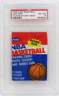 1986 Fleer Basketball Wax Pack - (Encapsulated / Graded PSA 8) (D. Wilkins RC Sticker On Back) Michael Jordan RC?? - PS286FWS8 - 1986 Fleer Basketball Wax Pack - (Encapsulated / Graded PSA 8) (D. Wilkins RC Sticker On Back) Michael Jordan RC?? product image