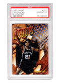 Tim Duncan (Spurs) 1997 Topps Finest Basketball #101 RC Rookie Card - PSA 10 GEM MINT - PS2TD97F1 - Tim Duncan (Spurs) 1997 Topps Finest Basketball #101 RC Rookie Card - PSA 10 GEM MINT product image