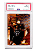Tim Duncan (San Antonio Spurs) 1997 Topps Finest Basketball #101 RC Rookie Card - PSA 10 GEM MINT (New Label) - PS2TD97F2 - Tim Duncan (San Antonio Spurs) 1997 Topps Finest Basketball #101 RC Rookie Card - PSA 10 GEM MINT (New Label) product image