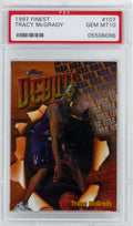 Tracy McGrady (Toronto Raptors) 1997 Topps Finest Basketball #107 RC Rookie Card - PSA 10 GEM MINT - PS2TM97F1 - Tracy McGrady (Toronto Raptors) 1997 Topps Finest Basketball #107 RC Rookie Card - PSA 10 GEM MINT product image