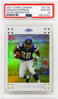 Adrian Peterson (Minnesota Vikings) 2007 Topps Chrome White Refractor #TC181 RC Rookie Card - PSA 10 (#215/869) - PS3AP07T1 - Adrian Peterson (Minnesota Vikings) 2007 Topps Chrome White Refractor #TC181 RC Rookie Card - PSA 10 (#215/869) product image