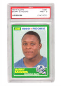 Barry Sanders (Detroit Lions) 1989 Score Football #257 RC Rookie Card - PSA 9 MINT - PS3BS89S1 - Barry Sanders (Detroit Lions) 1989 Score Football #257 RC Rookie Card - PSA 9 MINT product image