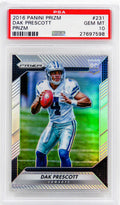 Dak Prescott (Dallas Cowboys) 2016 Panini Prizm Football #231 Prizm RC Rookie Card - PSA 10 GEM MINT - PS3DP16P1 - Dak Prescott (Dallas Cowboys) 2016 Panini Prizm Football #231 Prizm RC Rookie Card - PSA 10 GEM MINT product image
