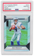 Dak Prescott (Dallas Cowboys) 2016 Panini Prizm Football #231 Prizm RC Rookie Card - PSA 10 GEM MINT (New Label) - PS3DP16P4 - Dak Prescott (Dallas Cowboys) 2016 Panini Prizm Football #231 Prizm RC Rookie Card - PSA 10 GEM MINT (New Label) product image