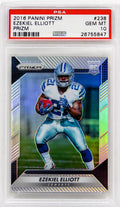 Ezekiel Elliott (Dallas Cowboys) 2016 Panini Prizm Football #238 Prizm RC Rookie Card - PSA 10 GEM MINT (Silver Label) - PS3EE16P3 - Ezekiel Elliott (Dallas Cowboys) 2016 Panini Prizm Football #238 Prizm RC Rookie Card - PSA 10 GEM MINT (Silver Label) product image