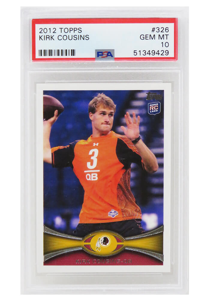 Kirk Cousins 2012 Topps Football RC Rookie Card #336 - PSA 10 GEM MINT - PS3KC12T2 - Kirk Cousins 2012 Topps Football RC Rookie Card #336 - PSA 10 GEM MINT product image