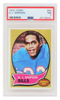 O.J. Simpson (Buffalo Bills) 1970 Topps Football RC Rookie Card #90 - PSA 7 NM (T3) - PS3OS70T3 - O.J. Simpson (Buffalo Bills) 1970 Topps Football RC Rookie Card #90 - PSA 7 NM (T3) product image