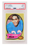 O.J. Simpson (Buffalo Bills) 1970 Topps Football RC Rookie Card #90 - PSA 7.5 NM+ (B) - PS3OS70TB - O.J. Simpson (Buffalo Bills) 1970 Topps Football RC Rookie Card #90 - PSA 7.5 NM+ (B) product image