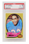 O.J. Simpson (Buffalo Bills) 1970 Topps Football RC Rookie Card #90 - PSA 8 NM-MT (C) - PS3OS70TC - O.J. Simpson (Buffalo Bills) 1970 Topps Football RC Rookie Card #90 - PSA 8 NM-MT (C) product image